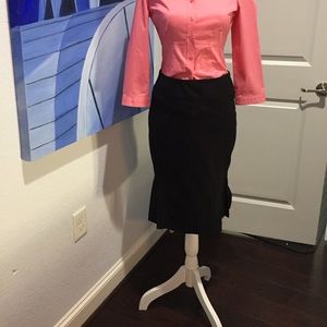 Fitted black pencil skirt XOXO